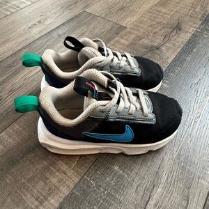 Nike Air Max SYSTM Shoes Boys Size 9C Black Blue Fabric Sneakers DH9410-005